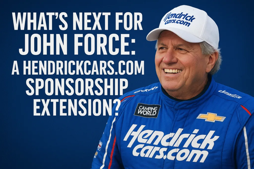 john force hendrickcars.com sponsorship extension