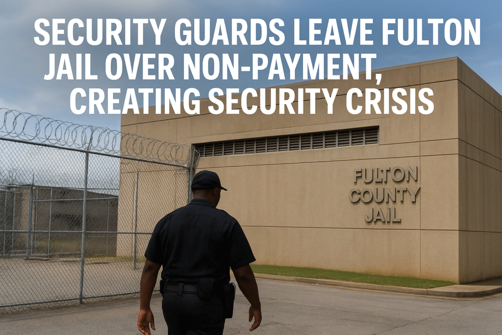 security guards leave fulton jail over non-payment​