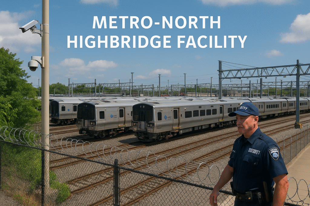 is the metro north highbridge facility armed with security