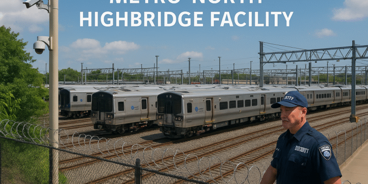 is the metro north highbridge facility armed with security