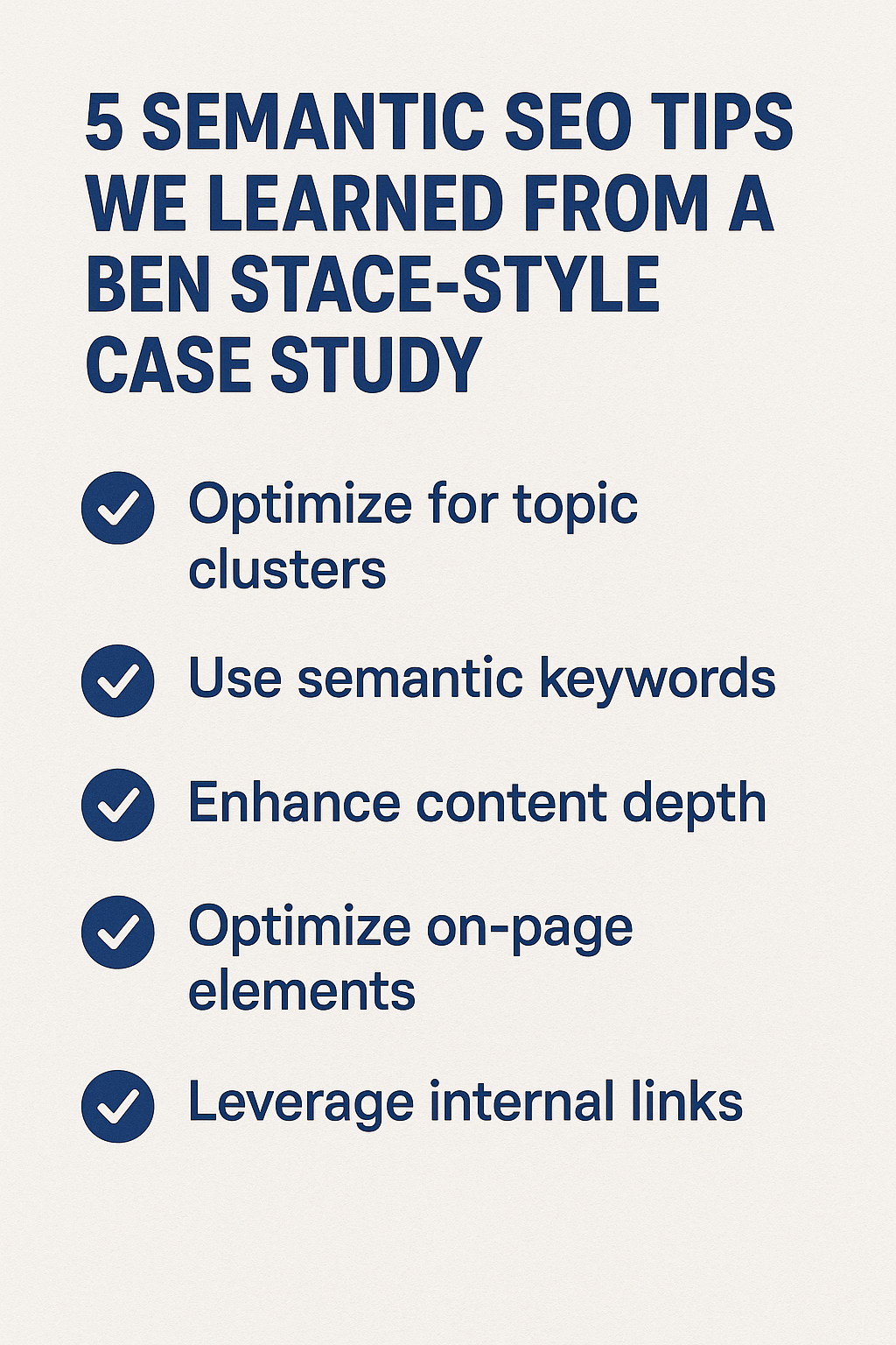 ben stace semantic seo case studies
