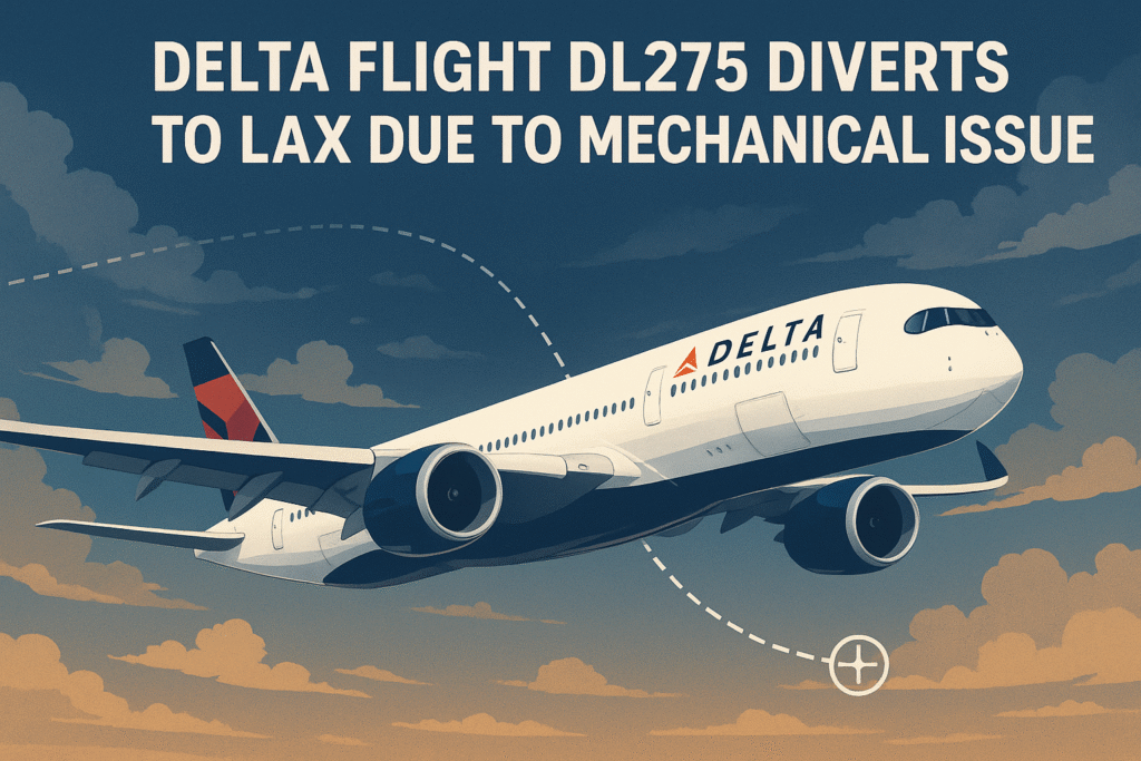 delta flight dl275 diverted lax