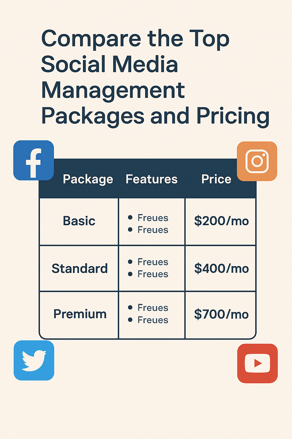 social media management packages