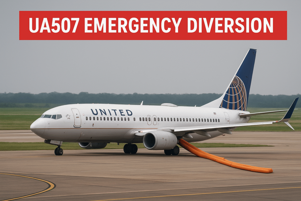 united airlines ua507 emergency diversion
