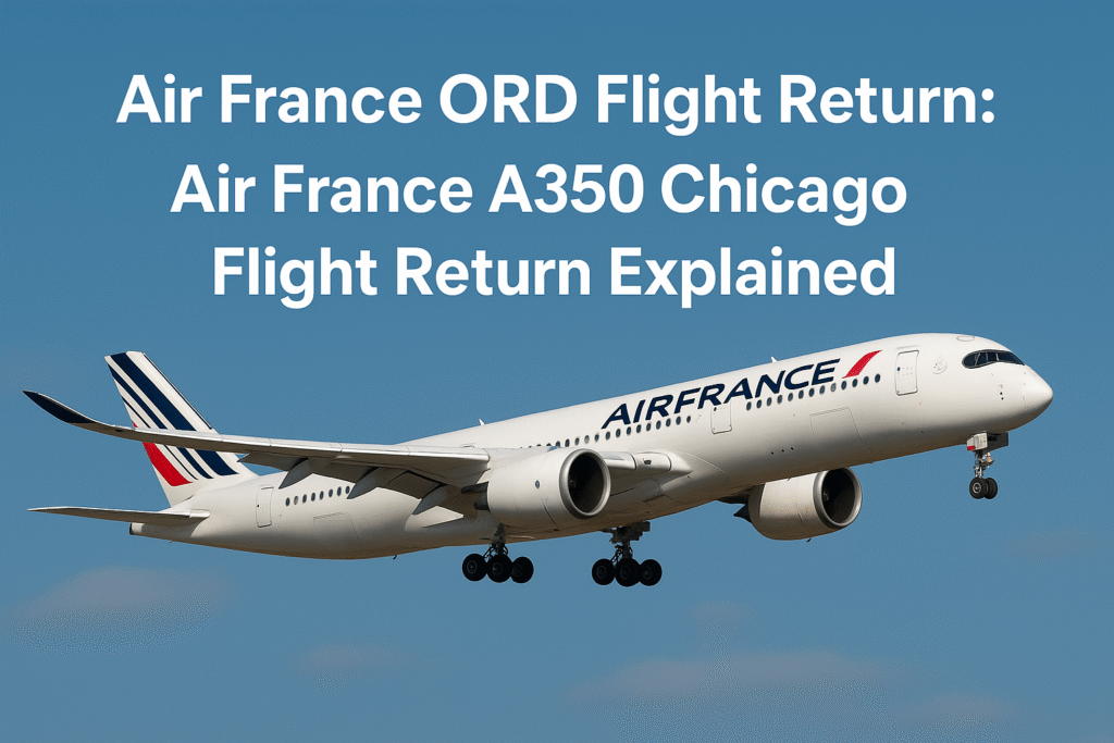 air france ord flight return