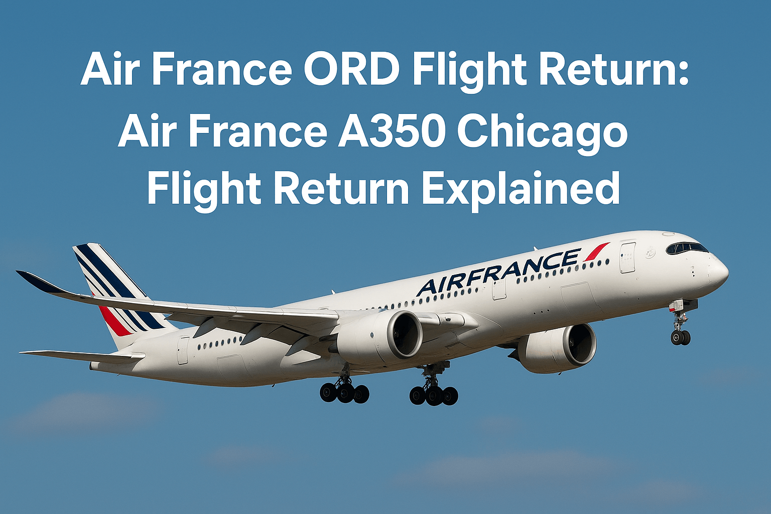 air france ord flight return