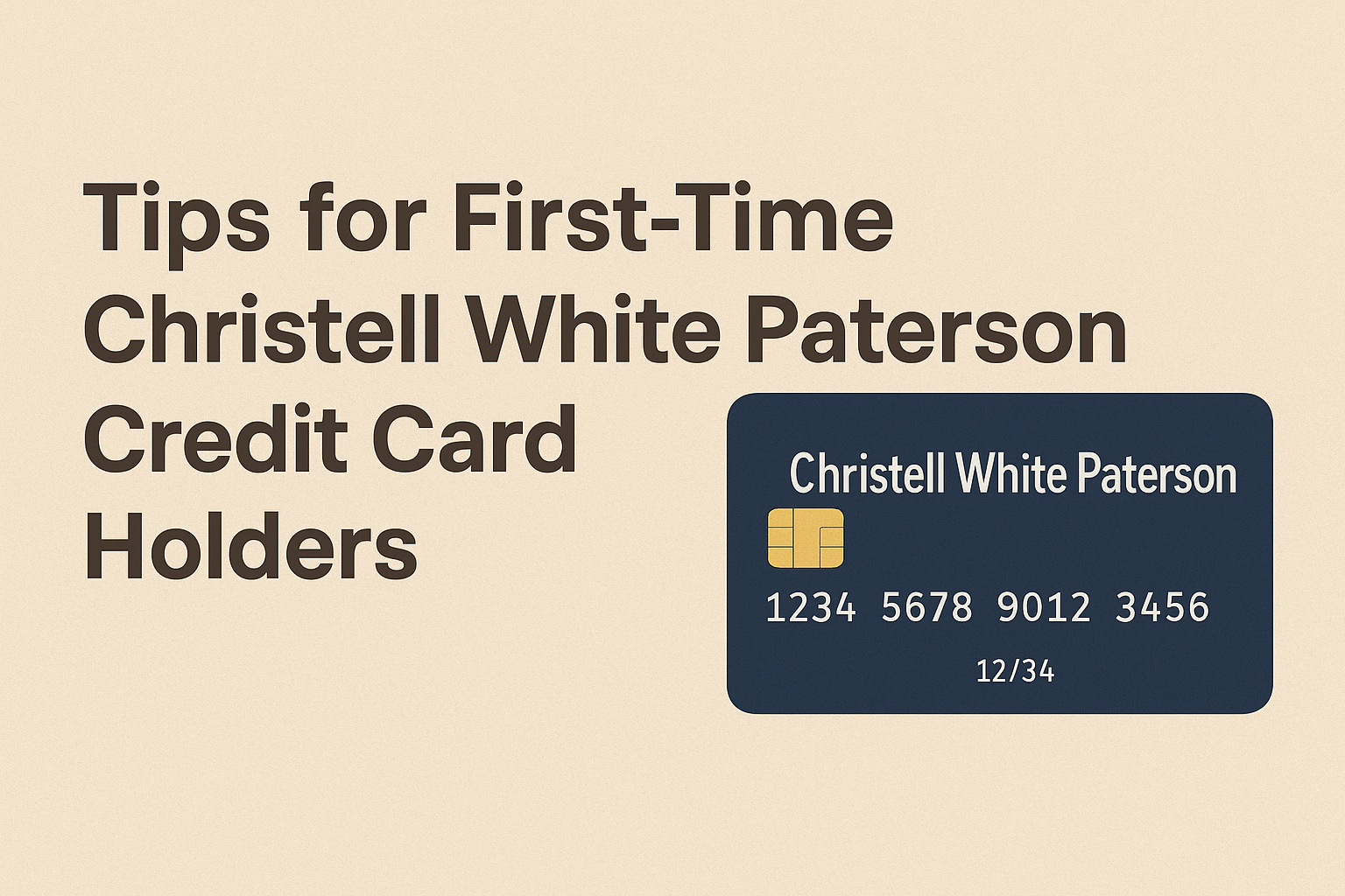 christell white paterson credit card