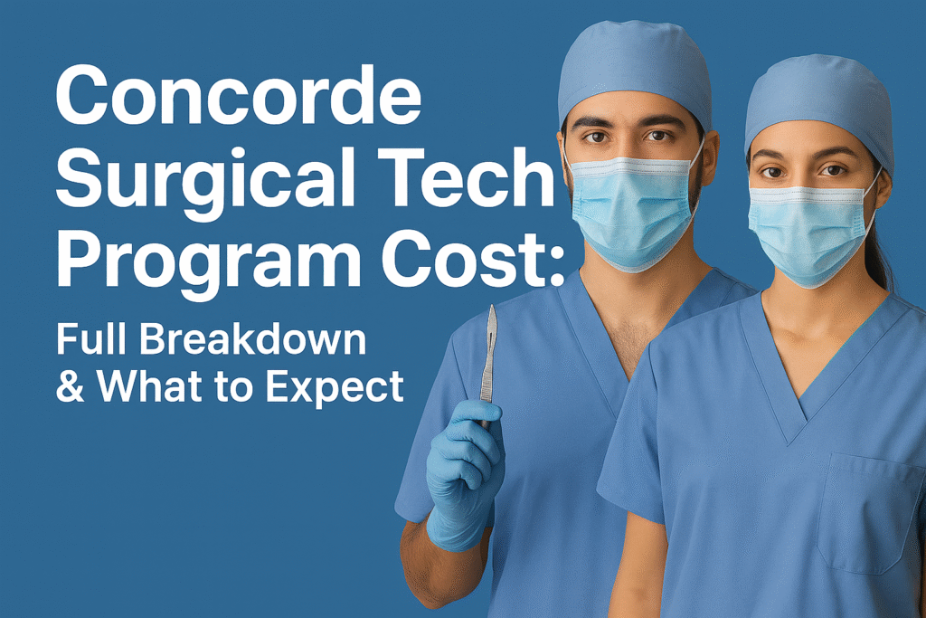 concorde surgical tech program cost