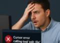 cursor error calling tool 'edit_file'.
