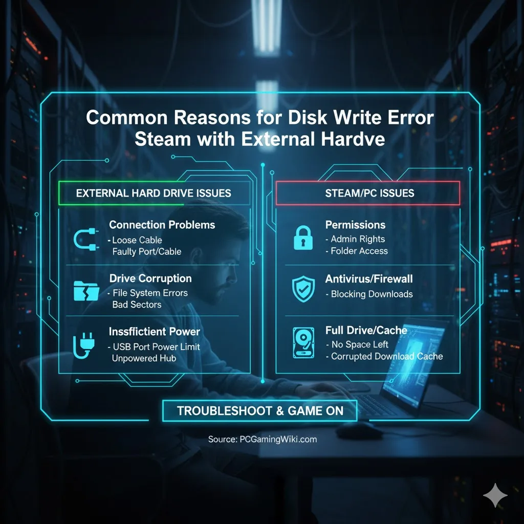 disk write error steam with external hard drive