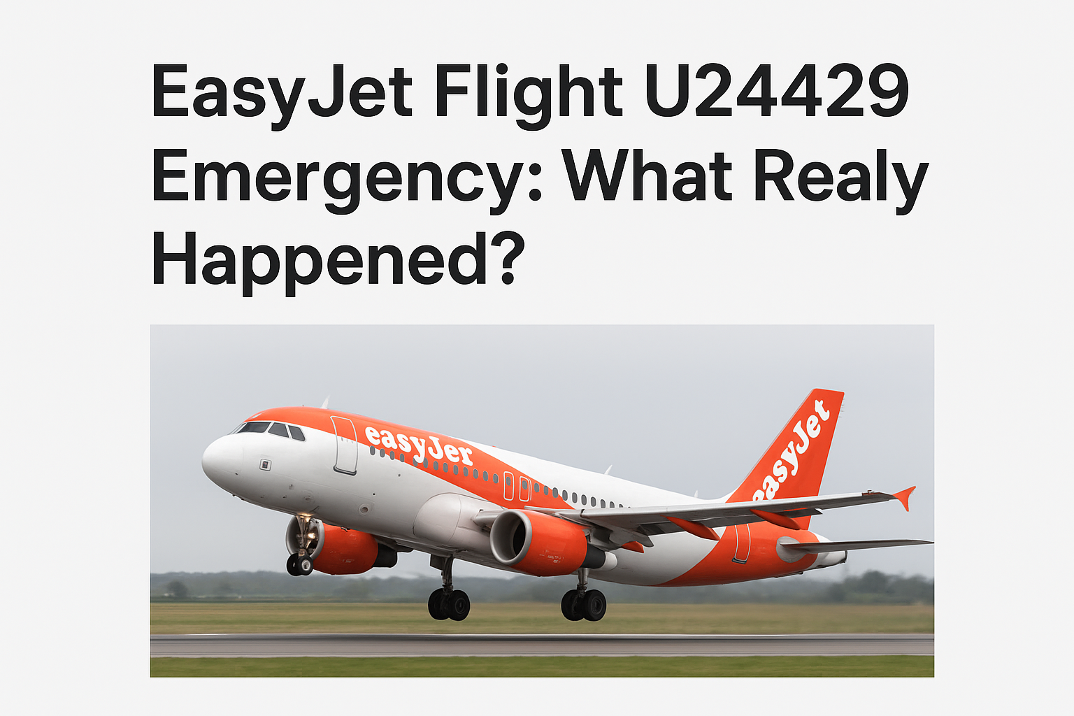 easyjet flight u24429 emergency