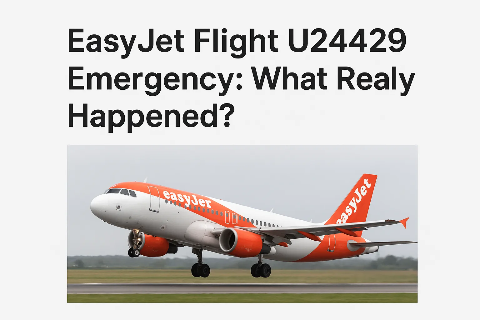 easyjet flight u24429 emergency