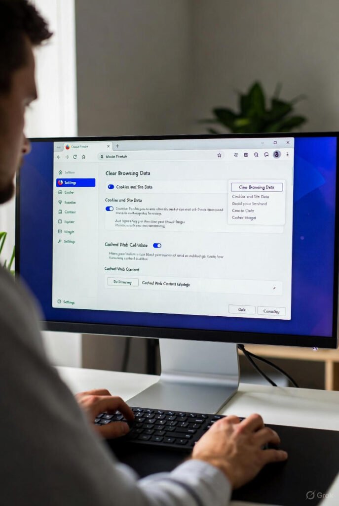 how to clear browser cache mozilla