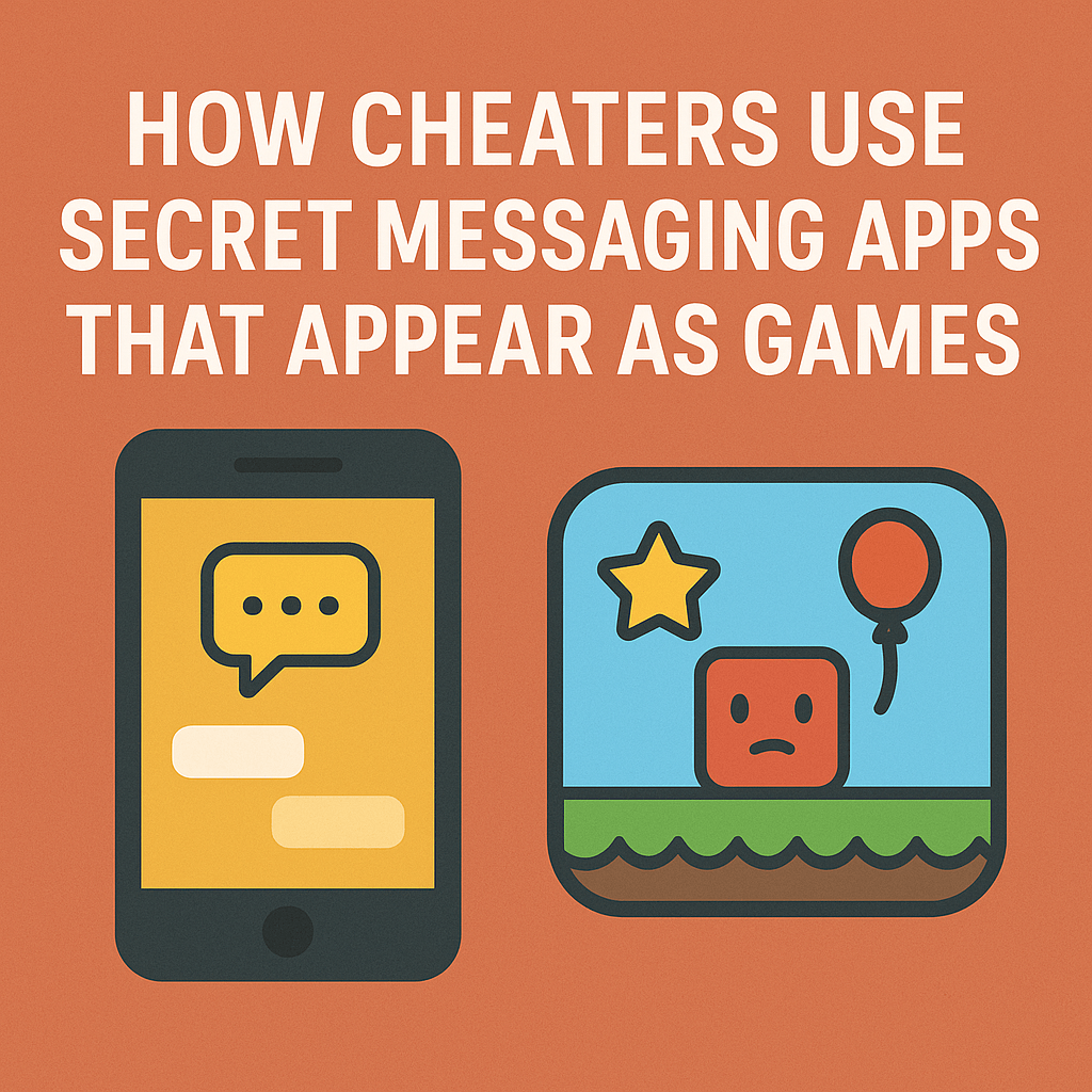 cheating secret messaging apps that look like games