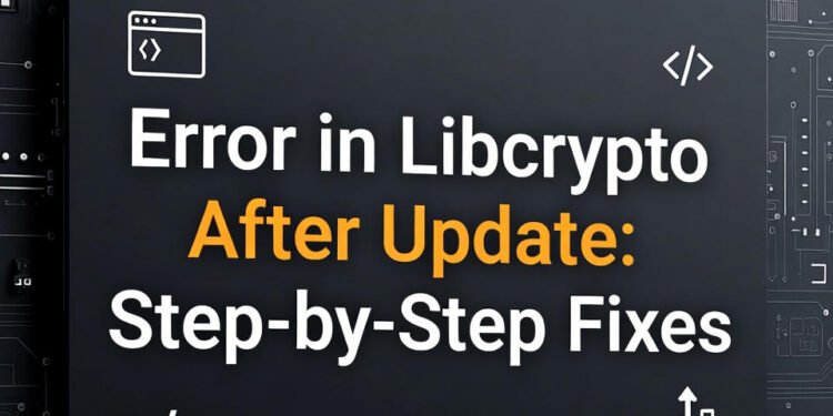 error in libcrypto