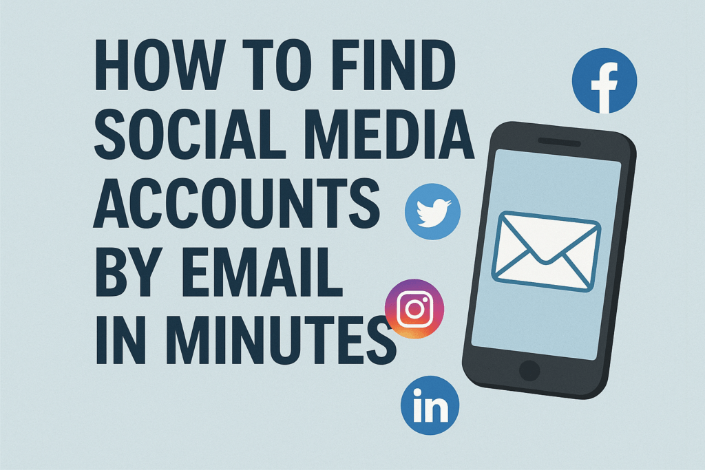 find social media accounts by email
