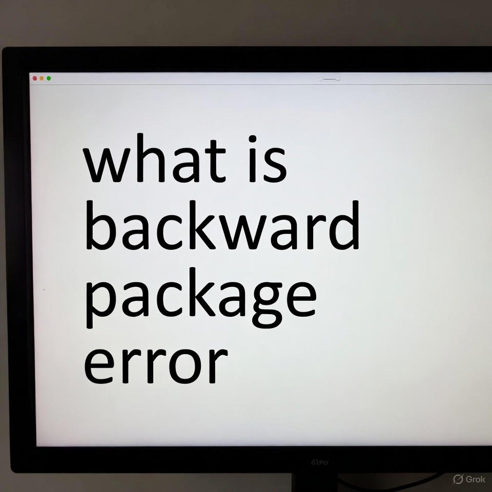 what is backward package error.
