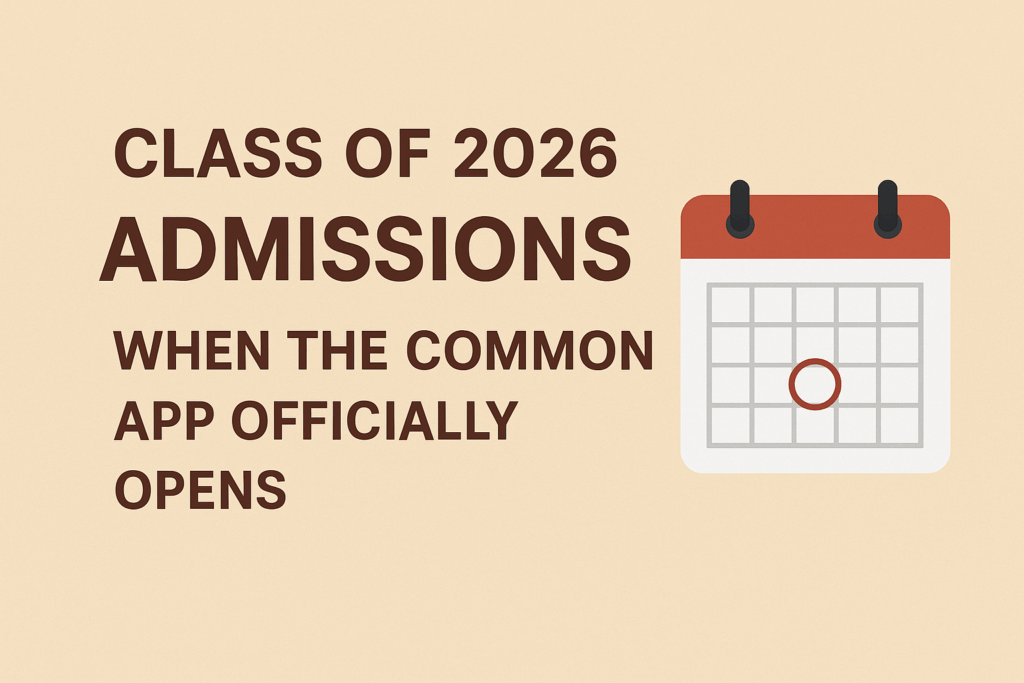 when does common app open for class of 2026